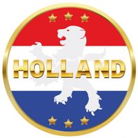 50x Bierviltjes Holland rood wit blauw