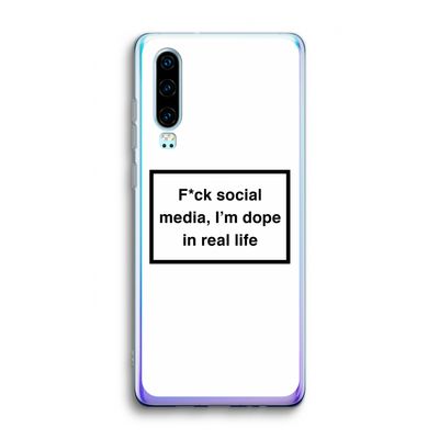 I'm dope: Huawei P30 Transparant Hoesje