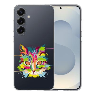 TPU Hoesje Samsung Galaxy S25 - Cat Color Backcover TPU Hoesje Samsung Galaxy S25 - Cat Color Backcover