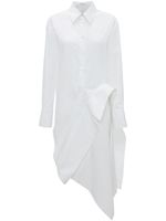 JW Anderson robe-chemise à design structuré - Blanc