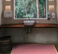 Moderne vinyl tapijt Elegante ornamenten roze