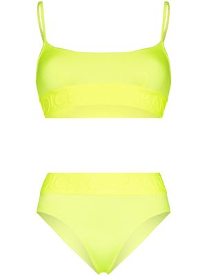 Dolce & Gabbana bikini à bande logo - Jaune