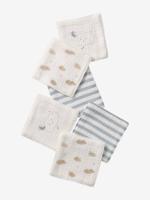 Set van 6 washandjes wit