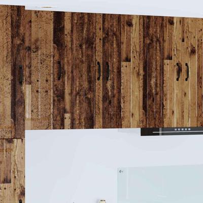 Keukenkast aan de muur Oud Hout 60 x 31 x 80 cm Bewerkt hout Keukenkast aan de muur Oud Hout 60 x 31 x 80 cm Bewerkt hout