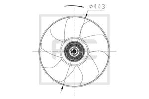 Pe Automotive Ventilatorwiel-motorkoeling 010.336-00A