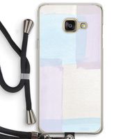 Square pastel: Samsung Galaxy A3 (2016) Transparant Hoesje met koord