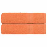 VidaXL Handdoeken 2 st 50x100 cm 360 g/m² 100% katoen oranje