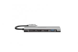 Sitecom CN-411 notebook dock & poortreplicator Bedraad USB 3.2 Gen 1 (3.1 Gen 1) Type-C Zilver