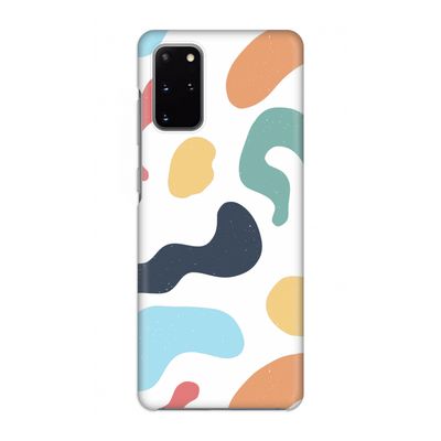 Memphis Shapes Blue: Volledig geprint Samsung Galaxy S20 Plus Hoesje