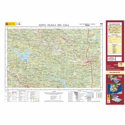 Topografische kaart 918 MT50 Santa Olalla del Cala | CNIG - Instituto Geográfico Nacional1