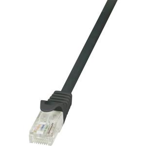 LogiLink CP1083U RJ45 Netwerkkabel, patchkabel CAT 5e U/UTP 7.50 m Zwart Snagless 1 stuk(s)