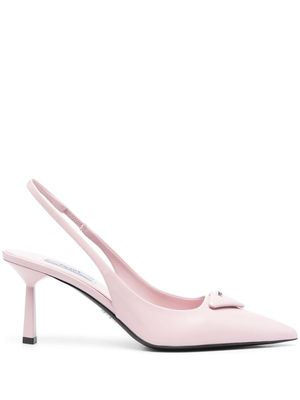 Prada escarpins à bride arrière - Rose