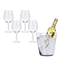 Luxe Kristallen Wijnset - Set van 5 - Inclusief Wijnkoeler - thumbnail