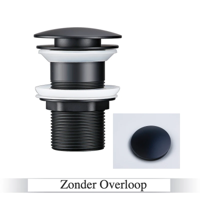 LuxDrain Pop-Up Afvoerplug - Stijlvolle Wastafel Stopper in Zwart, Goud en Rosé