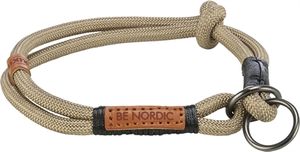 TRIXIE BE NORDIC HALSBAND HOND HALF-SLIP ZAND / ZWART 35X0,6 CM