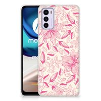 Motorola Moto G42 TPU Case Pink Flowers - thumbnail