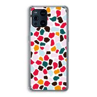 Colored Giraffe: Oppo Find X3 Pro Transparant Hoesje