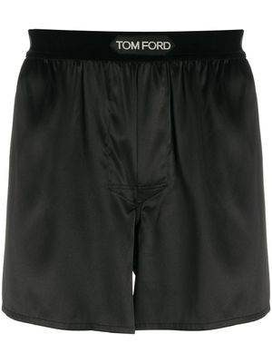 TOM FORD boxer à détail de logo - Noir