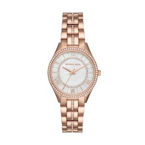 Michael Kors MK3716 Horloge Lauryn staal rosekleurig-wit 33 mm