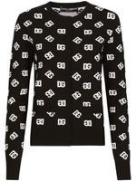 Dolce & Gabbana cardigan à logo - Noir