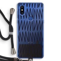 Marrakech Zigzag: Xiaomi Mi Mix 3 Transparant Hoesje met koord