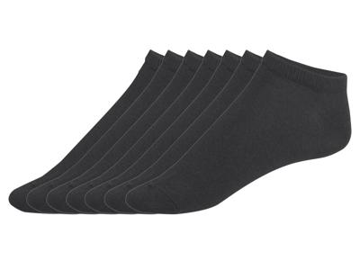 esmara 7 paar dames sneakersokken (Zwart, 39-42)