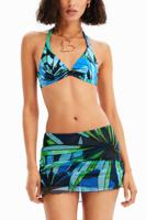 Tropische bikinitop - BLUE - L