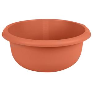 Urban Living Afwasteil - kunststof - 15 Liter - D40 x H18 cm - terracotta - teiltjes - camping   -