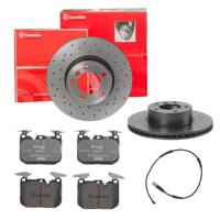 Remmenset, remschijf BREMBO, Remschijftype: Geperforeerd / Geventileerd, Inbouwplaats: Vooras, u.a. für BMW - thumbnail