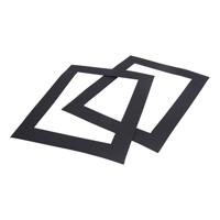 Creativ Company Passepartouts zwart a4, 100st.