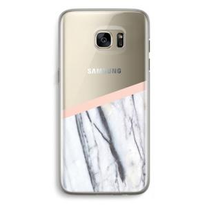 A touch of peach: Samsung Galaxy S7 Edge Transparant Hoesje