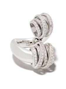 De Grisogono bague en or blanc 18ct à ornements en diamant - Argent