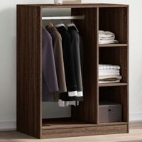 VidaXL Kledingkast 77x48x102 cm bewerkt hout bruin eikenkleurig