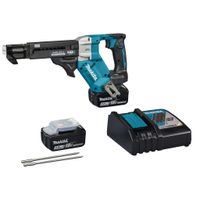 Makita DFR551RTJ | 18 V | Schroefautomaat | 25-55 mm | 5,0 Ah (2 st) | Snellader | in Mbox DFR551RTJ