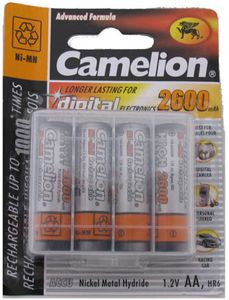 Camelion Batterij oplaadbaar aa / lr06 nimh 1,5v - 2600 mah (4 stuks)
