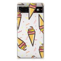 Google Pixel 6A | Siliconen Case | Icecream