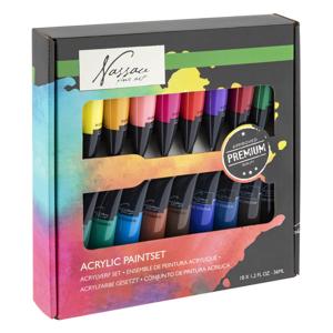 Nassau acrylverf set 18-delig