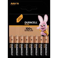 Duracell Plus-AAA CP16 AAA batterij (potlood) Alkaline 1.5 V 16 stuk(s) - thumbnail