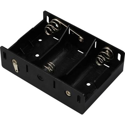 TRU COMPONENTS TC-13220480 Batterijhouder Aantal cellen: 3 D (mono) Soldeeraansluiting (l x b x h) 105 x 72 x 31 mm