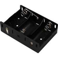 TRU COMPONENTS TC-13220480 Batterijhouder 3 D (mono) Soldeeraansluiting (l x b x h) 105 x 72 x 31 mm