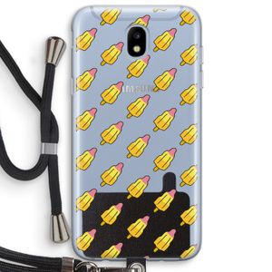 Waterijsjes: Samsung Galaxy J5 (2017) Transparant Hoesje met koord