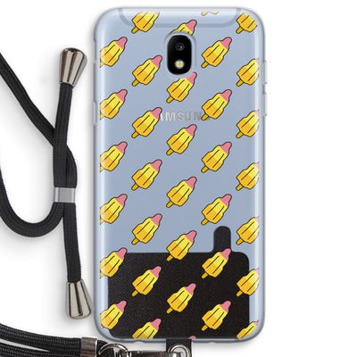 Waterijsjes: Samsung Galaxy J5 (2017) Transparant Hoesje met koord