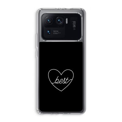 Best heart black: Xiaomi Mi 11 Ultra Transparant Hoesje