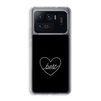 Best heart black: Xiaomi Mi 11 Ultra Transparant Hoesje
