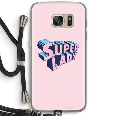 Superlady: Samsung Galaxy S7 Transparant Hoesje met koord