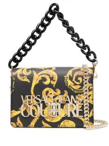 Versace Jeans Couture sac à bandoulière à imprimé Barocco - Noir