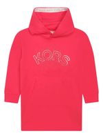 Michael Kors Kids robe en coton à logo imprimé - Rose