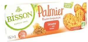 Palmier bladerdeegkoekjes sesam bio