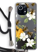 No flowers without bees: Xiaomi Mi 11 Transparant Hoesje met koord