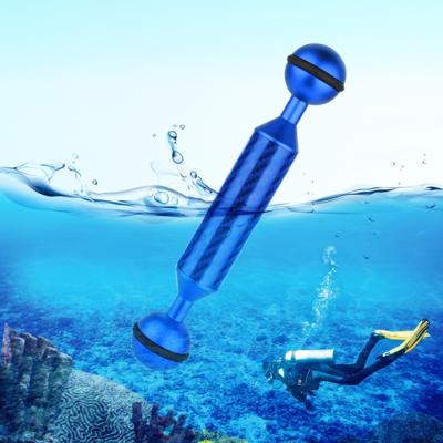PULUZ 5 inch 12.7 cm lengte 20 8 mm diameter dubbele ballen Carbon Fiber drijvende arm bal diameter: 25mm (blauw)